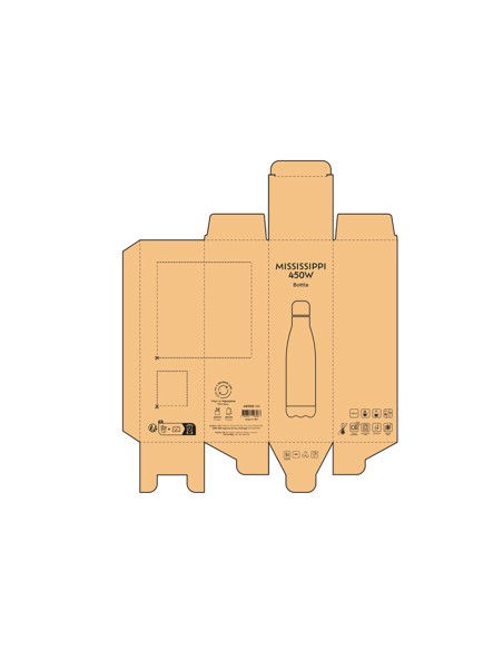 Botella de acero inoxidable reciclado Mississippi doble capa especial sublimación 430ml PERSONALIZABLE