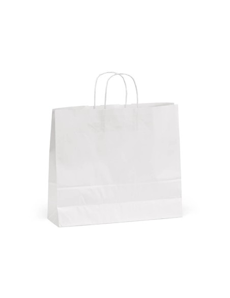 Bolsa de papel Etna 100g/m2 grande y ancha color blanco PERSONALIZABLE