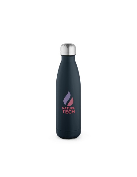 Botella de acero inoxidable reciclado Mississippi doble capa colores mate 530ml PERSONALIZABLE