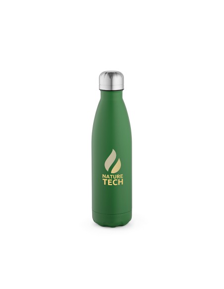 Botella de acero inoxidable reciclado Mississippi doble capa colores mate 530ml PERSONALIZABLE