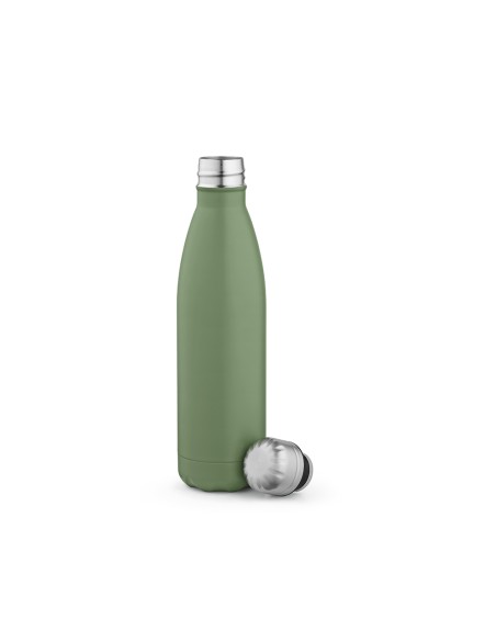 Botella de acero inoxidable reciclado Mississippi doble capa colores mate 530ml PERSONALIZABLE