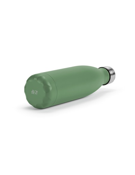 Botella de acero inoxidable reciclado Mississippi doble capa colores mate 530ml PERSONALIZABLE