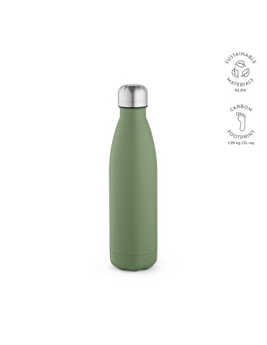 Botella de acero inoxidable reciclado Mississippi doble capa colores mate 530ml PERSONALIZABLE