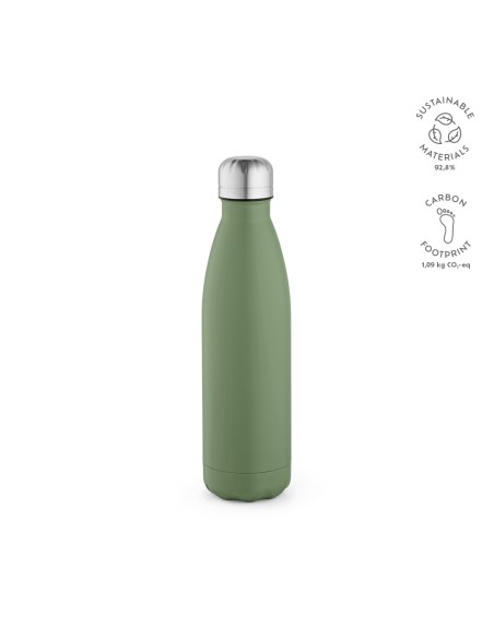 Botella de acero inoxidable reciclado Mississippi doble capa colores mate 530ml PERSONALIZABLE