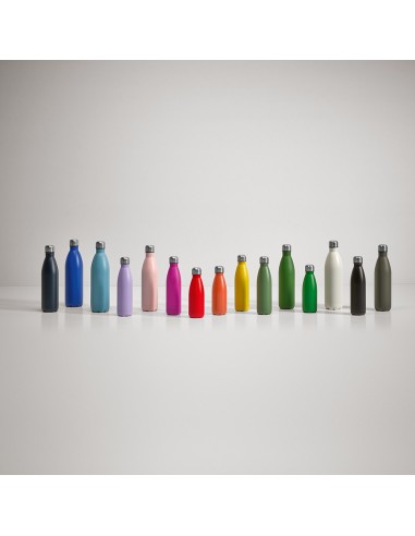 Botella de acero inoxidable reciclado Mississippi doble capa colores mate 530ml PERSONALIZABLE