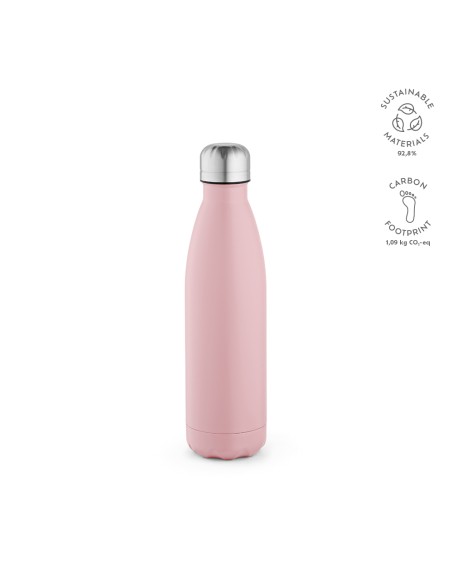 Botella de acero inoxidable reciclado Mississippi doble capa colores mate 530ml PERSONALIZABLE