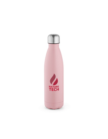 Botella de acero inoxidable reciclado Mississippi doble capa colores mate 530ml PERSONALIZABLE