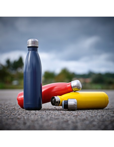 Botella de acero inoxidable reciclado Mississippi doble capa colores mate 530ml PERSONALIZABLE