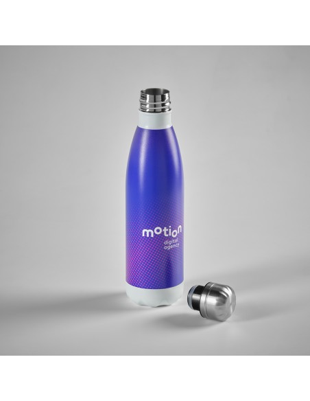 Botella de acero inoxidable reciclado Mississippi doble capa colores mate 530ml PERSONALIZABLE