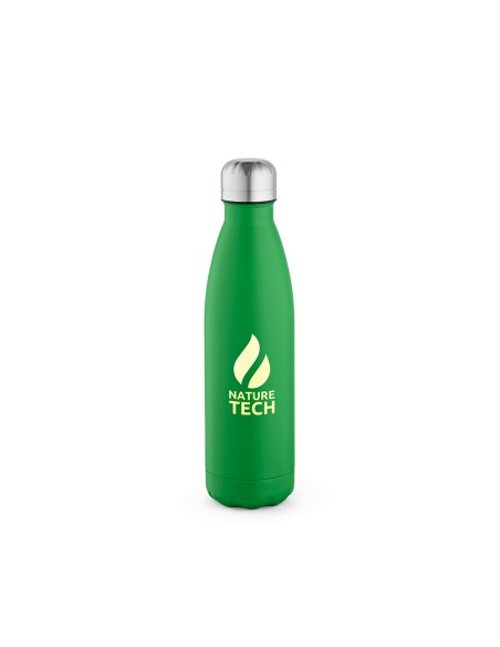Botella de acero inoxidable reciclado Mississippi doble capa colores mate 530ml PERSONALIZABLE