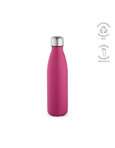 Botella de acero inoxidable reciclado Mississippi doble capa colores mate 530ml PERSONALIZABLE