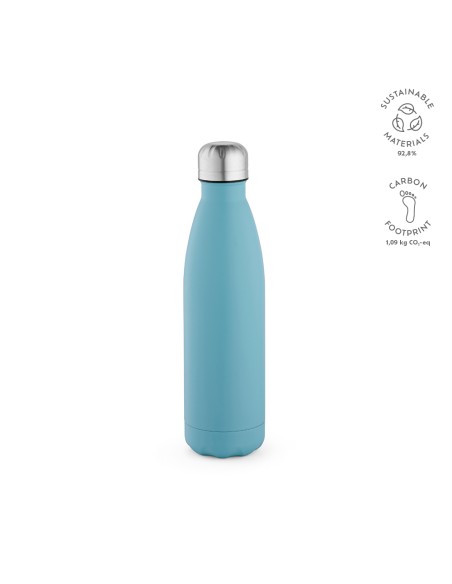 Botella de acero inoxidable reciclado Mississippi doble capa colores mate 530ml PERSONALIZABLE