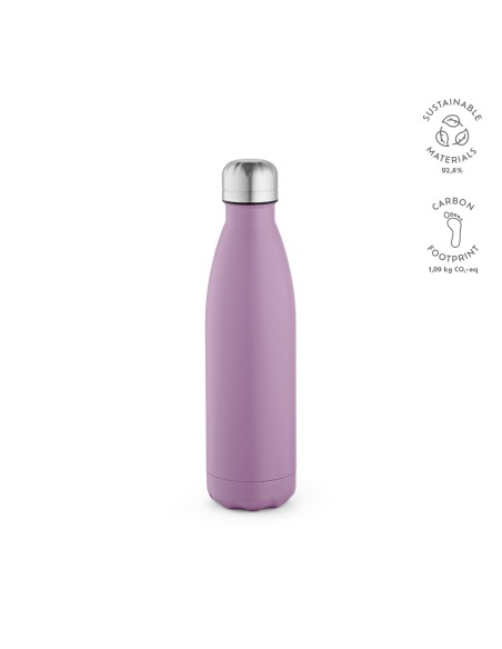 Botella de acero inoxidable reciclado Mississippi doble capa colores mate 530ml PERSONALIZABLE
