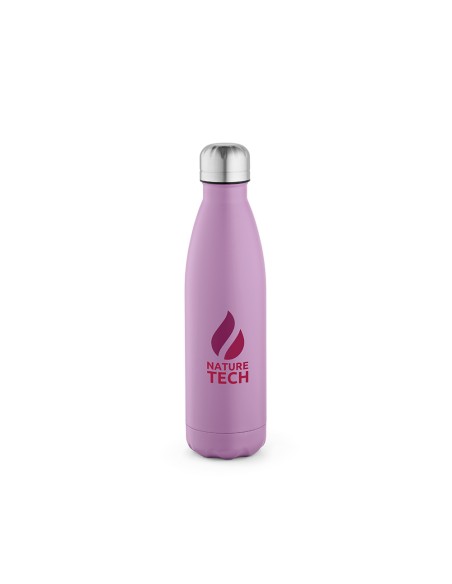 Botella de acero inoxidable reciclado Mississippi doble capa colores mate 530ml PERSONALIZABLE