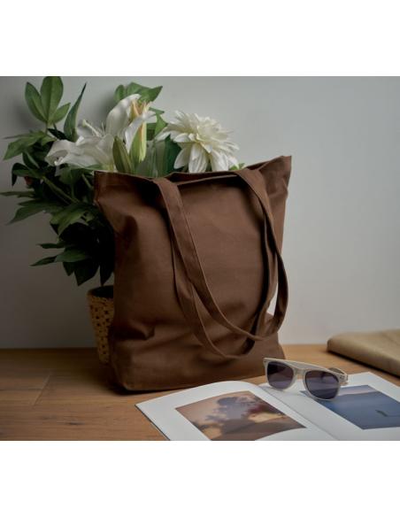 Bolsa de canvas de 270 g/m2 Boltaña con fuelle PERSONALIZABLE