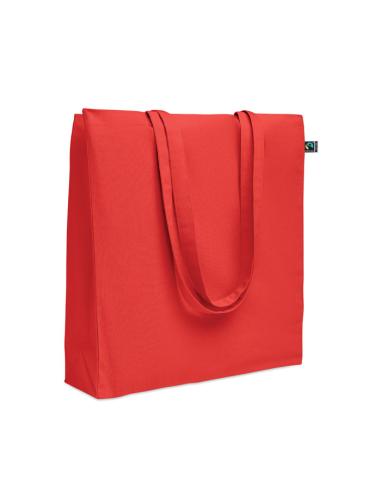 Bolsa de tela Aracena algodón Fairtrade 180g/m2 con fuelle PERSONALIZABLE