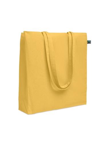Bolsa de tela Aracena algodón Fairtrade 180g/m2 con fuelle PERSONALIZABLE