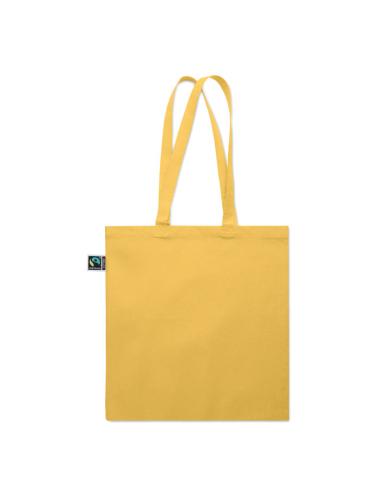 Bolsa de tela Aracena algodón Fairtrade 180g/m2 con fuelle PERSONALIZABLE