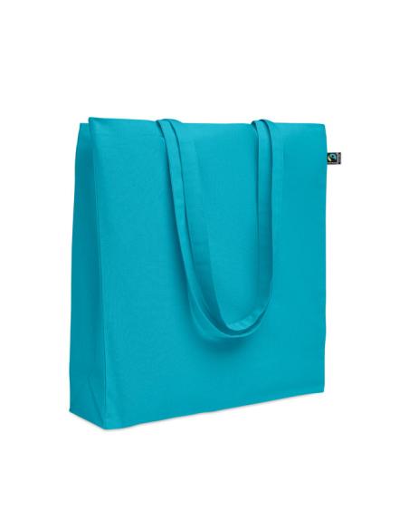 Bolsa de tela Aracena algodón Fairtrade 180g/m2 con fuelle PERSONALIZABLE