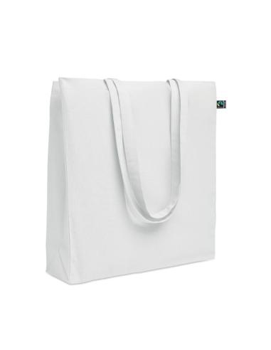 Bolsa de tela Aracena algodón Fairtrade 180g/m2 con fuelle PERSONALIZABLE