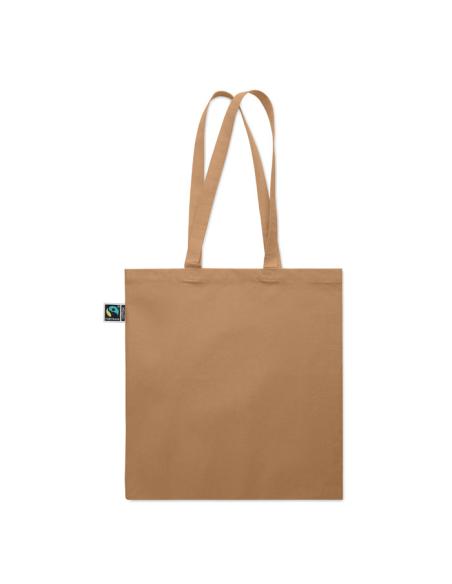 Bolsa de tela Aracena algodón Fairtrade 180g/m2 con fuelle PERSONALIZABLE