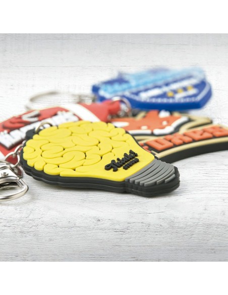Llavero de PVC Scarborough con forma variable logo a 1 cara PERSONALIZABLE