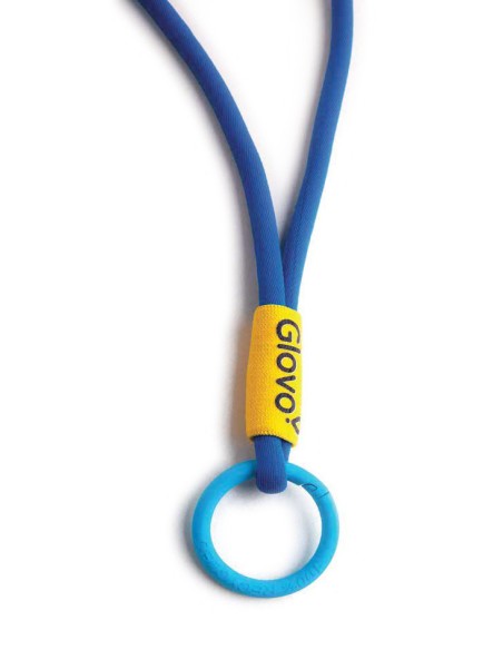 Lanyard tubular configurable con elástico PERSONALIZABLE