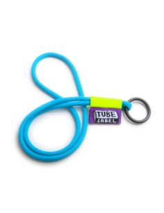 Lanyard tubular configurable con elástico y etiqueta PERSONALIZABLE