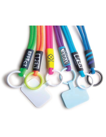 Lanyard tubular configurable con elástico PERSONALIZABLE