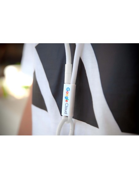 Lanyard tubular configurable con cierre de seguridad PERSONALIZABLE