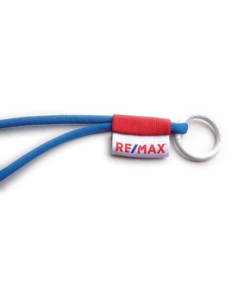 Lanyard tubular configurable con elástico y etiqueta PERSONALIZABLE