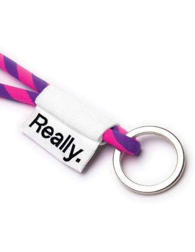 Lanyard tubular configurable con elástico y etiqueta PERSONALIZABLE