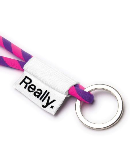 Lanyard tubular configurable con elástico y etiqueta PERSONALIZABLE