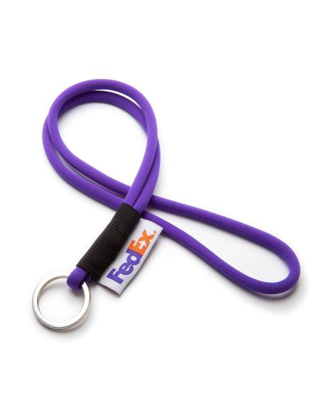 Lanyard tubular configurable con elástico y etiqueta PERSONALIZABLE
