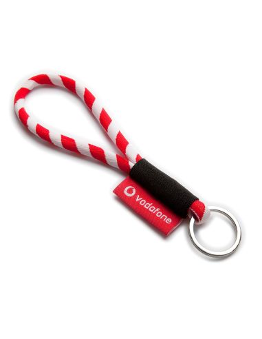 Lanyard pulsera tubular configurable con elástico y etiqueta PERSONALIZABLE