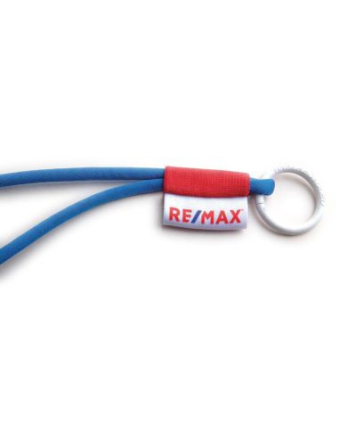 Lanyard pulsera tubular configurable con elástico y etiqueta PERSONALIZABLE
