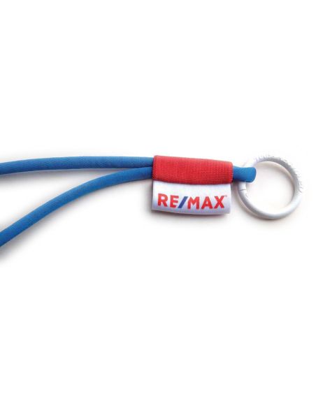 Lanyard pulsera tubular configurable con elástico y etiqueta PERSONALIZABLE
