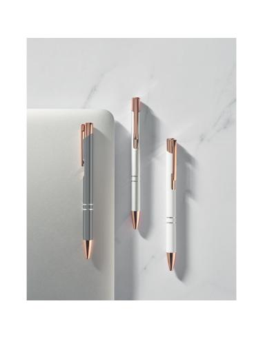 Bolígrafo de aluminio reciclado Rubielos con pulsador PERSONALIZABLE
