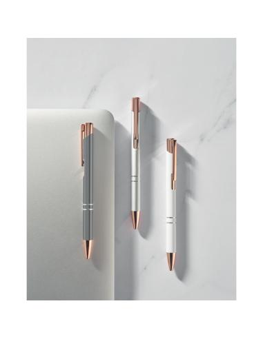 Bolígrafo de aluminio reciclado Rubielos con pulsador PERSONALIZABLE