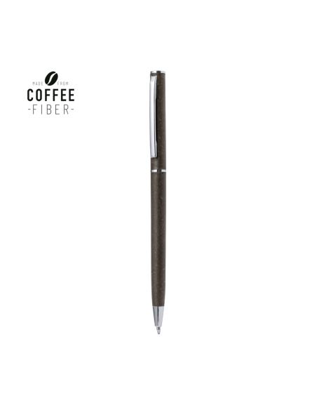 Bolígrafo de fibra de café Trall giratorio PERSONALIZABLE