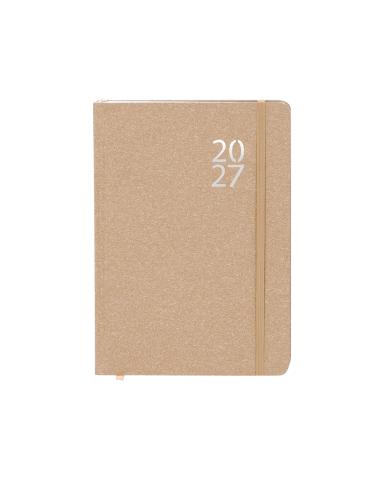 Agenda Florian de cartón reciclado A5 día página PERSONALIZABLE