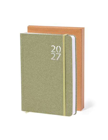 Agenda Florian de cartón reciclado A5 día página PERSONALIZABLE