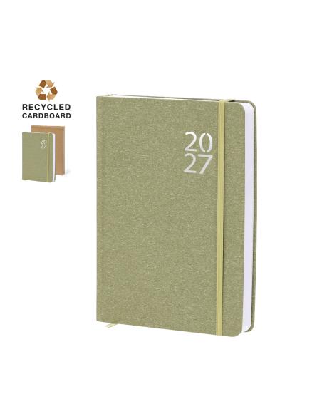 Agenda Florian de cartón reciclado A5 día página PERSONALIZABLE
