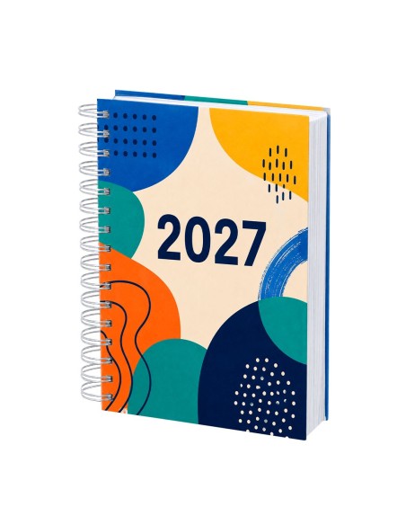 Agenda A5 anillas página día PERSONALIZABLE