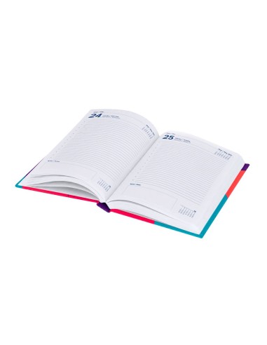 Agenda A5 acabado cosido página día totalmente PERSONALIZABLE