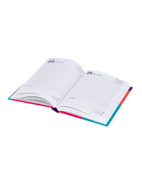 Agenda A5 acabado cosido página día totalmente PERSONALIZABLE