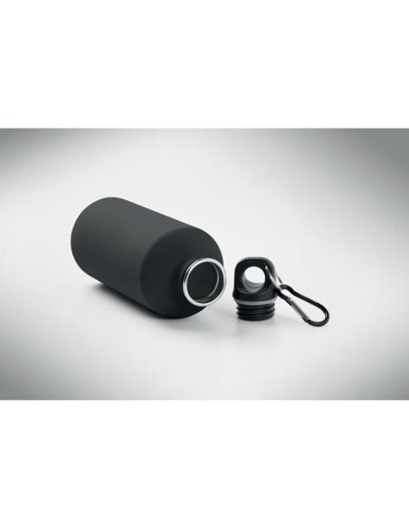Botella de acero inoxidable reciclado Astorga pared simple acabado goma 500ml PERSONALIZABLE