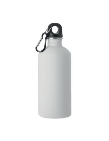 Botella de acero inoxidable reciclado Astorga pared simple acabado goma 500ml PERSONALIZABLE