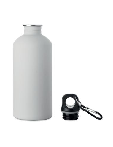 Botella de acero inoxidable reciclado Astorga pared simple acabado goma 500ml PERSONALIZABLE