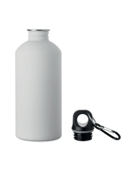 Botella de acero inoxidable reciclado Astorga pared simple acabado goma 500ml PERSONALIZABLE
